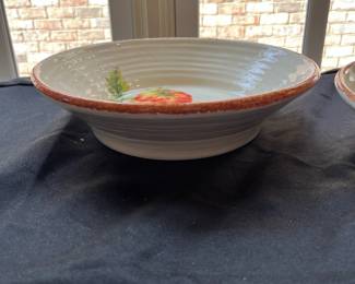 R87 - $35 PAIR. Williams Sonoma - Jardin Potager Tomatoes & Eggplant