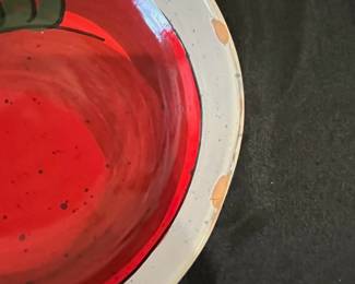 R74 - $20. Crate & Barrel - Made in Italy Pasta Bowls. There is some chipping on the rims. 