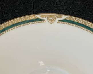 R65 - $80. Royal Doulton Forsyth Bone China. 12 Teacups, 11 Saucers, 1 Cream & Sugar. 