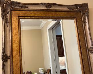 R120 - $125. Large Wall Mirror used in a formal dining area. Measures 36.25" x 43" tall. 