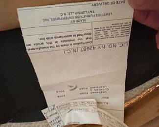 R11 - $150. Caned & Bamboo Side Chair from Lewittes Furniture with single cushion. Taylorsville, NC. Measures 24" x 24" x 38" tall.  Very good vintage condition - minor cushion wear!