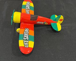 R86 - $30 PAIR. Liberty Classics Life Savers Candy Airplane & Blimp Diecast. 
