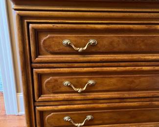 R112 - $750. Henredon Marble Top Server. Measures 44.5" x 20.5" x 35" tall. 3 drawers all slide easily - beautiful piece!