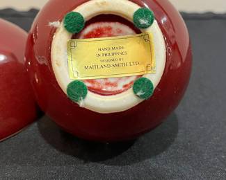 R130 - $40. Maitland Smith Set of Vanity Jars. 