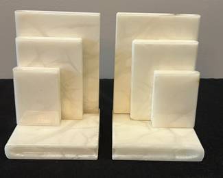 R57 - $35. Pair of Stone Bookends. 