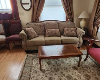 sofa/couch, 1960's coffee table