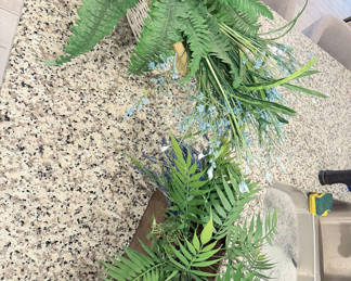 Lot 32: Artificial Fern Greenery Arrangements, 2 Pieces