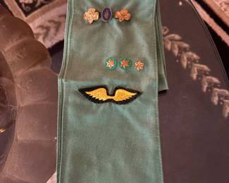 Vintage Girl Scout  Sash w. Badges/patch