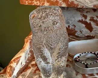 Blenko glass Bear Figurine 