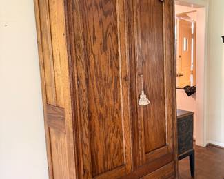 Antique wardrobe cabinet