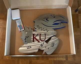 KU Metal lighted sign