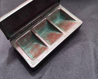 Tiffany Studios Bronze stamp box Vintage