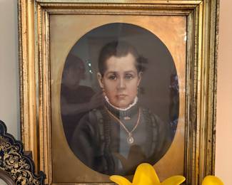 Antique Victorian Pastel picture 