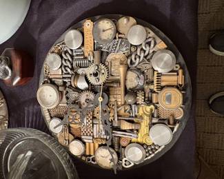 Tom Waller Local artist (Lawrence KS) Metal Art. Wall Clock 