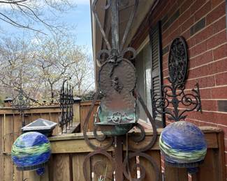 Vintage Iron fountain w/ cherub detail 