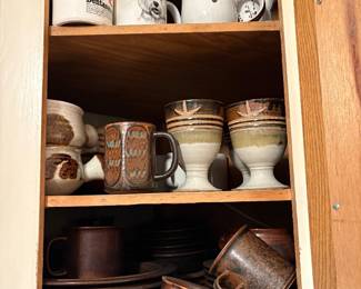 Vintage Arabia Ruska Stoneware & misc  pottery items 