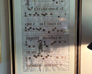 Musical sheet “Terra Tremuit” 