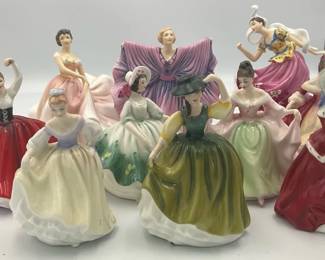 Royal Doulton Mini Pretty Ladies Figurines Porcelain Collection