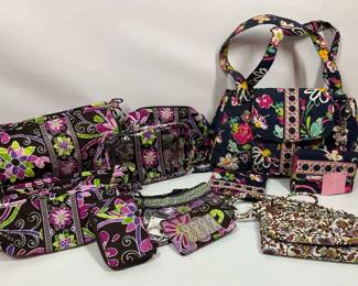 Vera Bradley Handbag  Accessories Lot Quilted Floral Bags Wallets  Travel Pieces