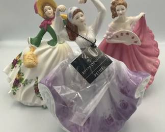 Royal Doulton  Royal Albert Figurines, Pretty Ladies Collection