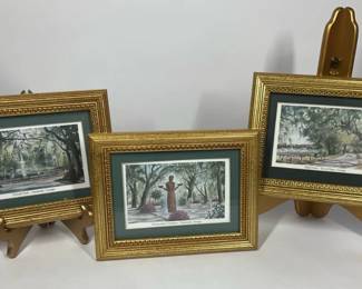 Savannah Georgia Framed Art Prints 3  Bonaventure, Forsyth Park, Isle of Hope