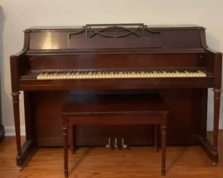Storytone Upright Piano Bench Wood Traditional Style