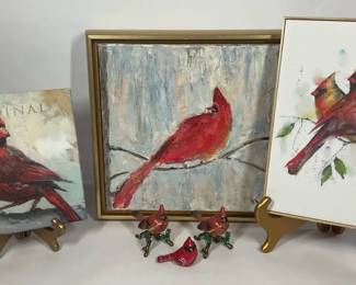 Cardinal Wall Art  Decor Lot  Framed Prints, Canvas  Figurines