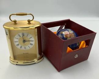 Sloan Clock And Precious Mineral Globe