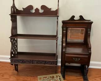 Decorative Furniture Lot Shelf Washstand Mirror Stool
