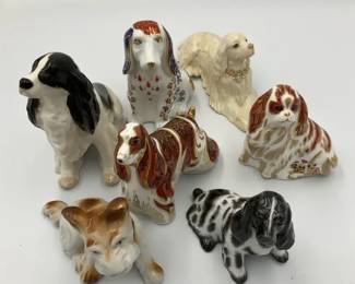Andrea by Sadek Porcelain Dog Figurines, Spaniels  Decorative Dogs