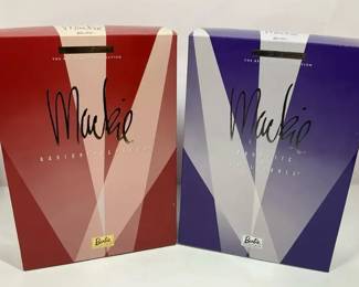 Bob Mackie Barbie Dolls Radiant Redhead and Brunette Brilliance Limited Edition