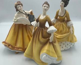Royal Doulton Figurines Lot  Pretty Ladies  Vintage Coralie