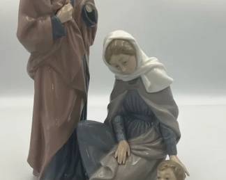 Nao by Lladro Nativity Figurine Holy Family Porcelain Spain