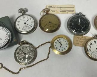  03 Pocket Watches, Elgin, Waltham  PartsRepair Lot