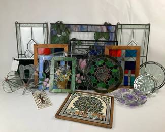 Stained Glass  Art Glass Panels, Suncatchers, Plates  Decor