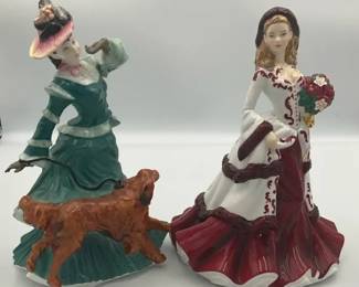 Royal Doulton Figurines, Autumntime HN3621  Christmas Day 2008 Pretty Ladies
