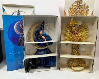 Bob Mackie Barbie Dolls Moon Goddess  Goddess of the Sun Limited Edition