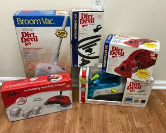 Dirt Devil Broom Vac Hand Vac Sweepers Cleaning Lot