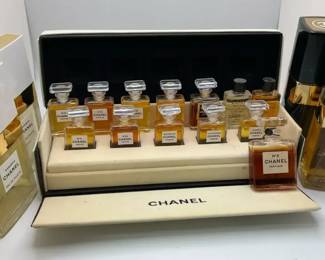 Chanel Fragrance Collection with Mini Perfume Set  FullSize Bottles