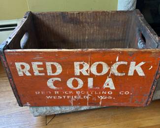 Vintage Red Rock Cola Bottle Crate