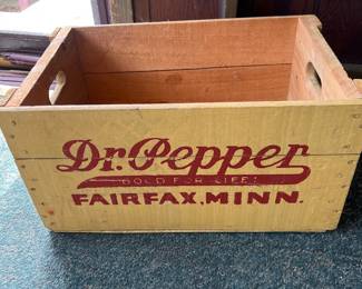Vintage Dr. Pepper Bottle Crate