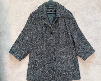 london fog womens tweed wool blend peacot