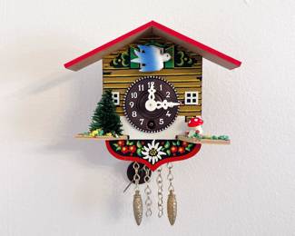 trenkle black forest mini chalet clock