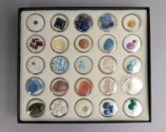 Gemstones And Cabochons, Garnet, Peridot, Light Blue Topaz, Aquamarine, Black Onyx, Moonstone, Quartz, Rose Quartz, Malachite, Turquoise, And More, 71 Total Stones
