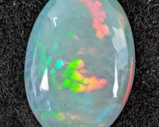 Large AA Grade Honeycomb Pattern Ethiopian Opal From Wello, 6.95 Total Carat Weight