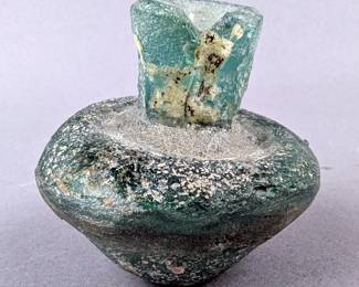 2,000 Year Old Roman Glass Bottle, 1.5" Tall
