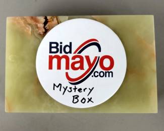 Jewelry, Gemstone, Mineral, And Unique Treasure Mystery Box, Polished Green Onyx Box