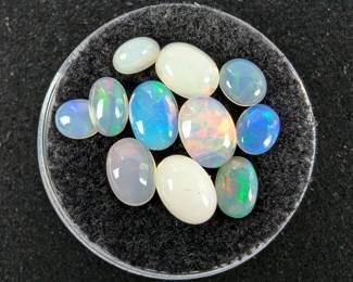Opal Gemstones, Qty. 11, 3.6 Total Carat Weight 