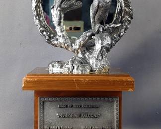 Michael Anthony Ricker Peregrine Falcons Birds Of Prey Collection Sculpture, Signed And Numbered