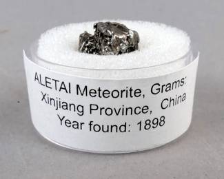 Aletai Meteorite Specimen, 2.22g, Xinjiang Province, China, Found In 1898 